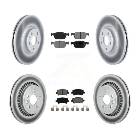 Front Rear Coated Brake Rotor Semi-Metallic Pad Kit For Volvo XC60 To Chassis VIN #785803 KGS-103652