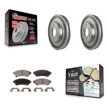 Front Coat Brake Rotor Ceramic Pad Kit For Buick Pontiac LaCrosse Grand Prix Allure Relay KGT-100027