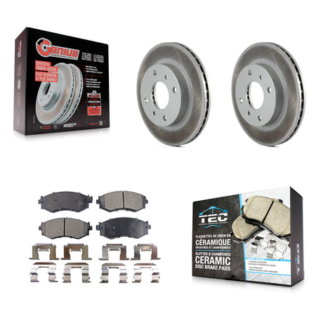 Front Coat Brake Rotor Ceramic Pad Kit For Nissan Sentra 240SX Axxess Stanza INFINITI G20 KGT-100185