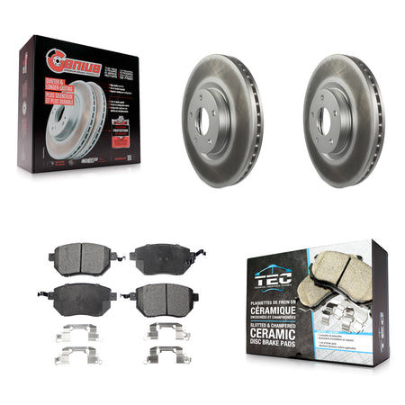 Front Coat Brake Rotor Ceramic Pad Kit For Nissan Altima Murano INFINITI Maxima FX35 FX45 KGT-100306