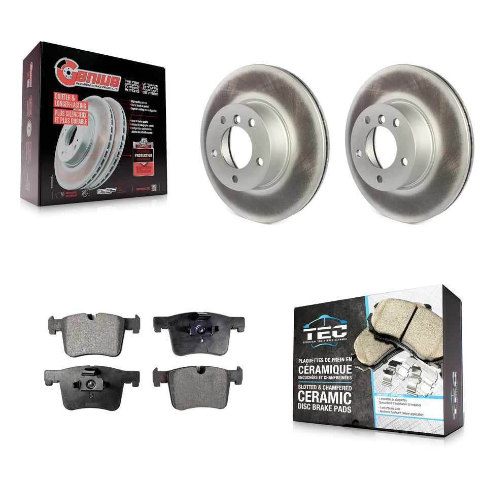 Front Coat Brake Rotors Ceramic Pad Kit For BMW 328i xDrive 330i 320i 428i 328d 230i 430i KGT-100435