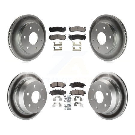 Front Rear Coat Brake Rotor Ceramic Pad Kit For Chevrolet GMC Silverado 1500 Sierra Astro KGT-100589