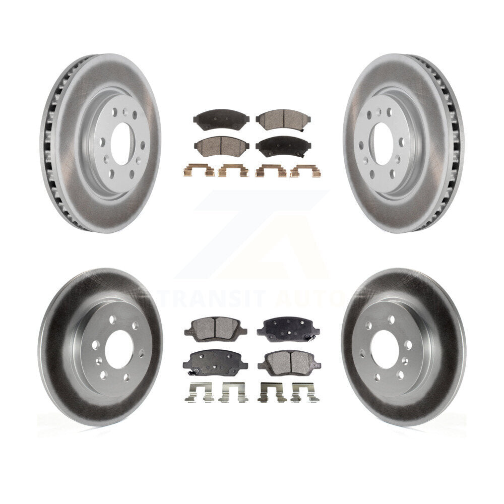 Front Rear Coat Brake Rotors Ceramic Pad Kit For Pontiac Montana Chevrolet Uplander Buick KGT-100629