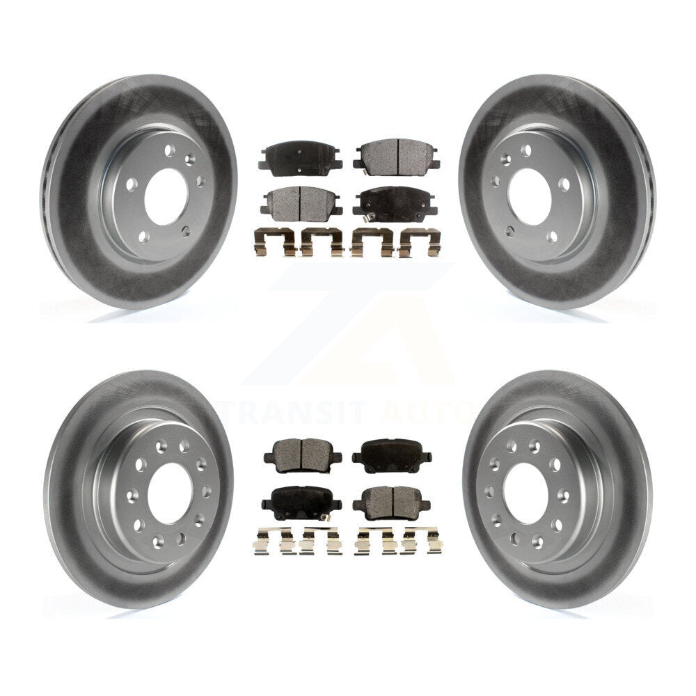 Front Rear Coat Disc Brake Rotor Ceramic Pad Kit For Chevrolet Equinox GMC Terrain Malibu KGT-100655