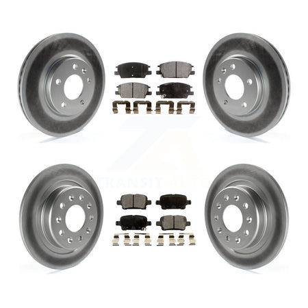 Front Rear Coat Disc Brake Rotor Ceramic Pad Kit For Chevrolet Equinox GMC Terrain Malibu KGT-100655