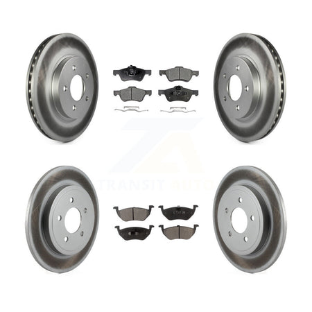 Front Rear Coat Brake Rotor Ceramic Pad Kit For Ford Escape Mazda Tribute Mercury Mariner KGT-100681
