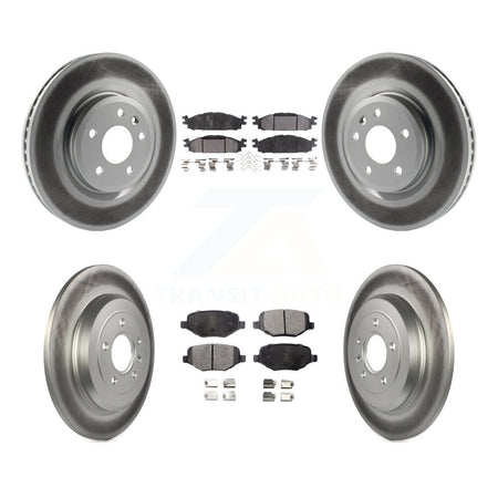 Front Rear Coat Brake Rotor Ceramic Pad Kit For Ford Explorer Flex Taurus Lincoln MKT MKS KGT-100713