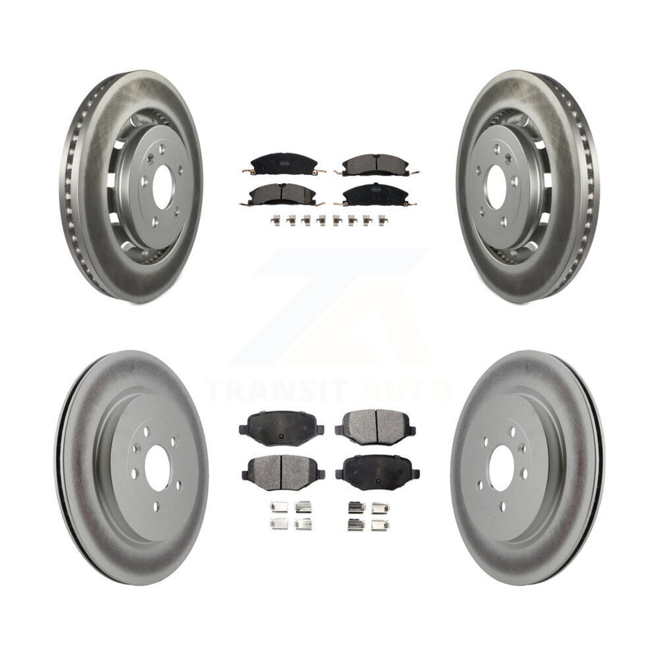Front Rear Coat Brake Rotors Ceramic Pad Kit For Ford Explorer Police Interceptor Utility KGT-100723