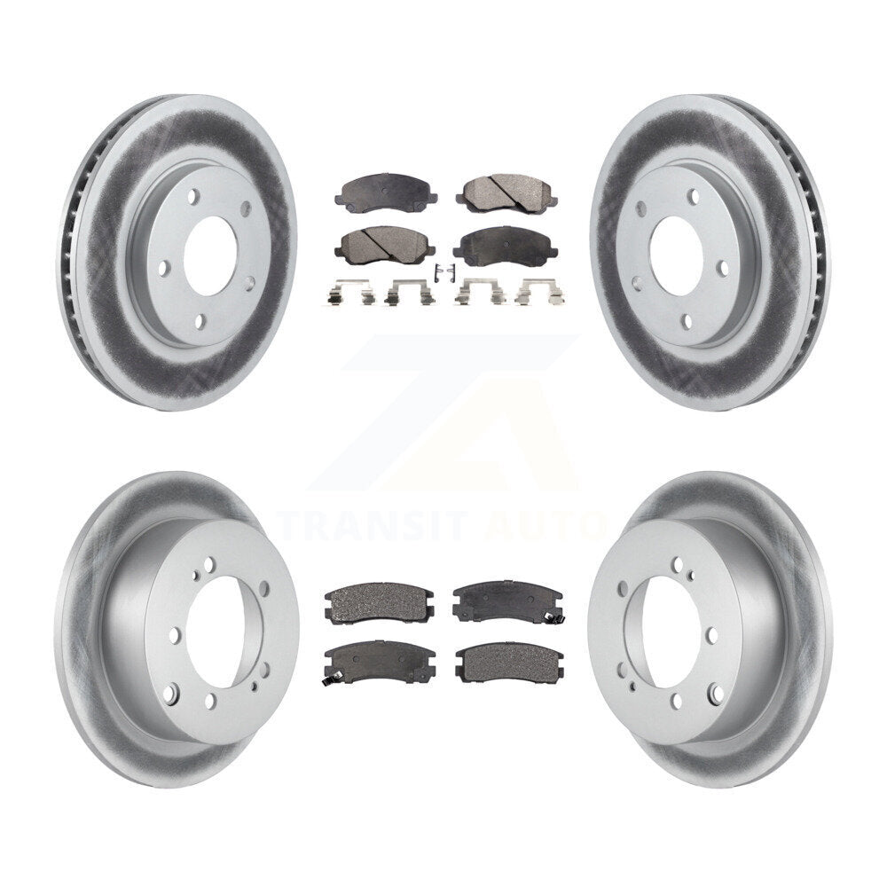 Front Rear Coat Brake Rotor Ceramic Pad Kit For Chrysler Sebring Mitsubishi Eclipse Dodge KGT-100746