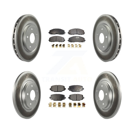 Front Rear Coat Brake Rotor Ceramic Pad Kit For Dodge Grand Caravan Journey Chrysler Town KGT-100795