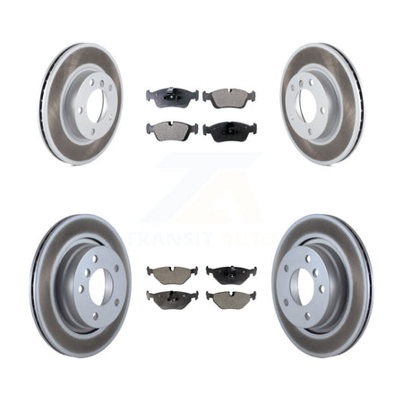 Front Rear Coated Disc Brake Rotors And Ceramic Pads Kit For BMW 328i 328is KGT-100852