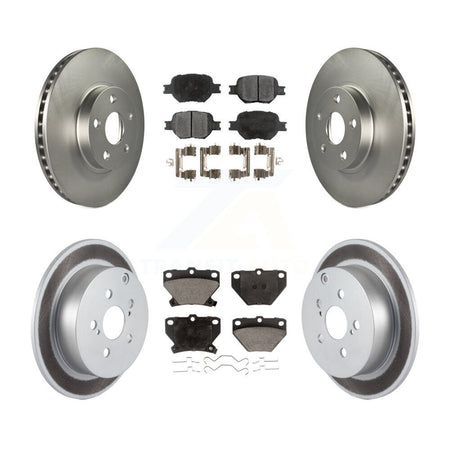 Front Rear Coated Disc Brake Rotors And Ceramic Pads Kit For Toyota Celica KGT-100868