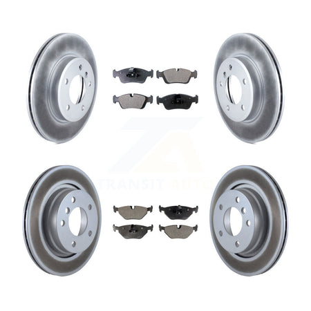 Front Rear Coat Disc Brake Rotor Ceramic Pad Kit For BMW 325i 325Ci 328i 323Ci 323i 328Ci KGT-100876