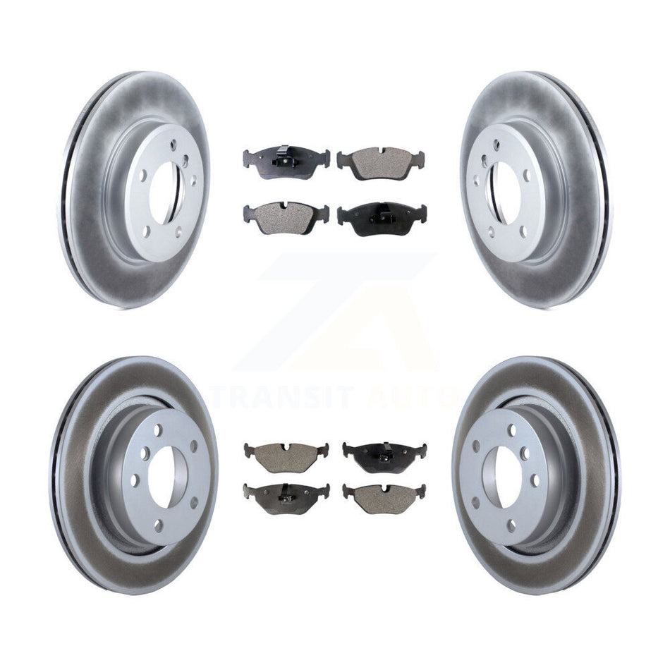 Front Rear Coat Disc Brake Rotor Ceramic Pad Kit For BMW 325i 325Ci 328i 323Ci 323i 328Ci KGT-100876