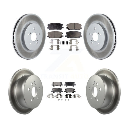 Front Rear Coat Disc Brake Rotors Ceramic Pad Kit For Lexus RX350 RX330 Toyota Highlander KGT-100965