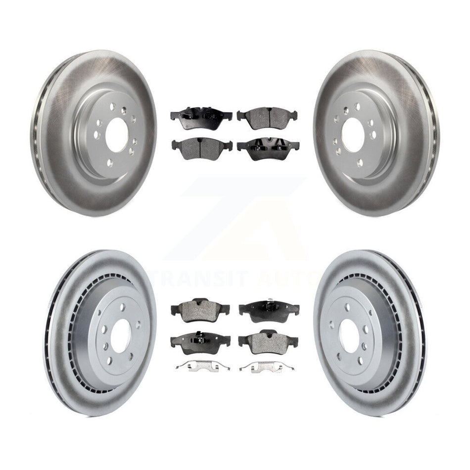 Front Rear Coated Disc Brake Rotor Ceramic Pad Kit For Mercedes-Benz ML500 R320 R350 R500 KGT-101000