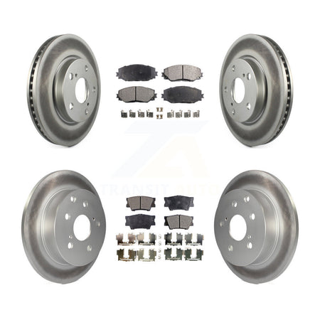Front Rear Coated Disc Brake Rotors And Ceramic Pads Kit For Toyota RAV4 Lexus HS250h KGT-101038