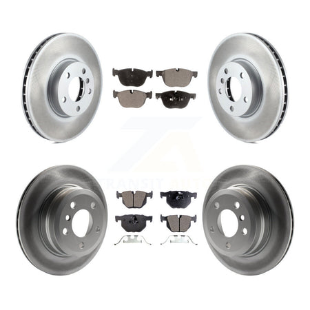 Front Rear Coated Disc Brake Rotors And Ceramic Pads Kit For BMW X5 X6 KGT-101077