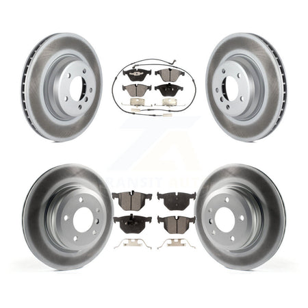 Front Rear Coat Disc Brake Rotors Ceramic Pad Kit For BMW 335i xDrive X1 335xi 335is 335d KGT-101111