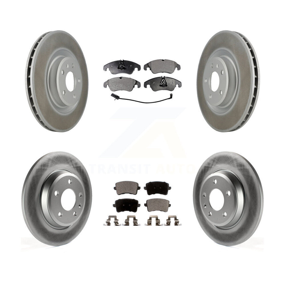 Front Rear Coated Brake Rotor Ceramic Pad Kit For Audi Q5 With 345mm Diameter KGT-101130