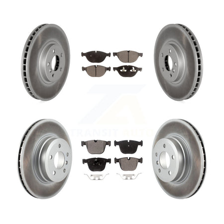 Front Rear Coated Disc Brake Rotors And Ceramic Pads Kit For BMW X5 X6 xDrive50i KGT-101139