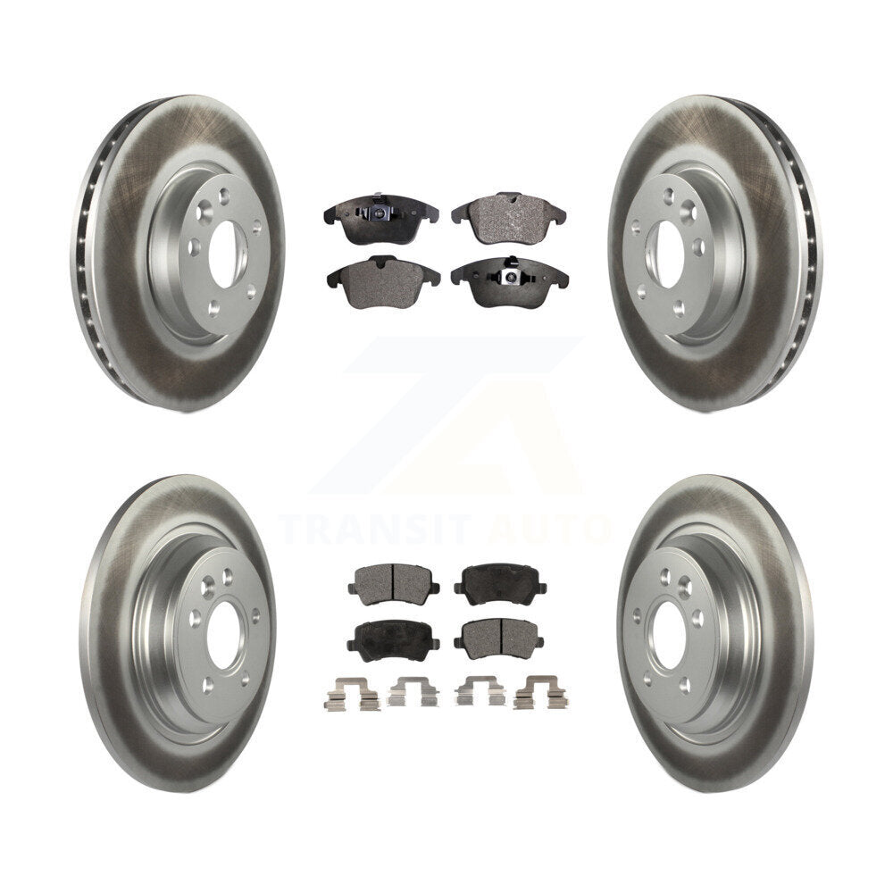 Front Rear Coat Brake Rotor Ceramic Pad Kit For Volvo S60 With 300mm Diameter KGT-101140