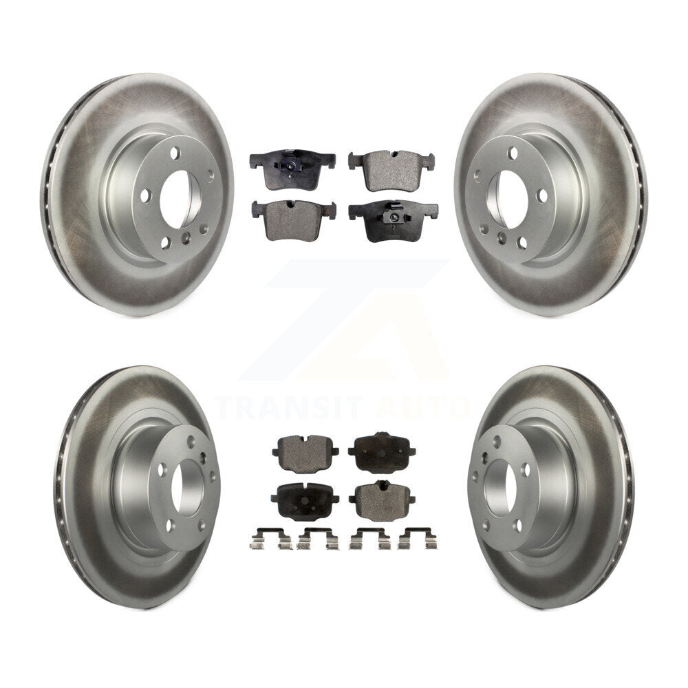 Front Rear Coated Disc Brake Rotors And Ceramic Pads Kit For 2012 BMW X3 From 10 11 KGT-101192