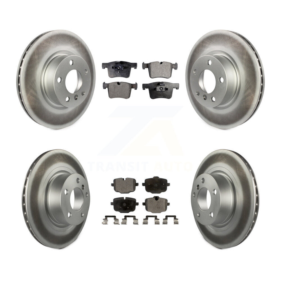 Front Rear Coated Disc Brake Rotors And Ceramic Pads Kit For 2012 BMW X3 From 10 11 KGT-101192