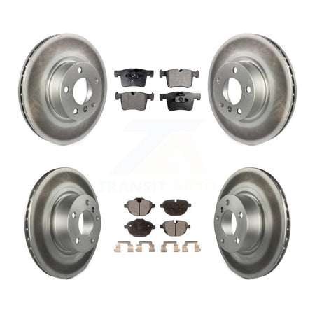Front Rear Coated Disc Brake Rotors And Ceramic Pads Kit For BMW X3 X4 KGT-101193