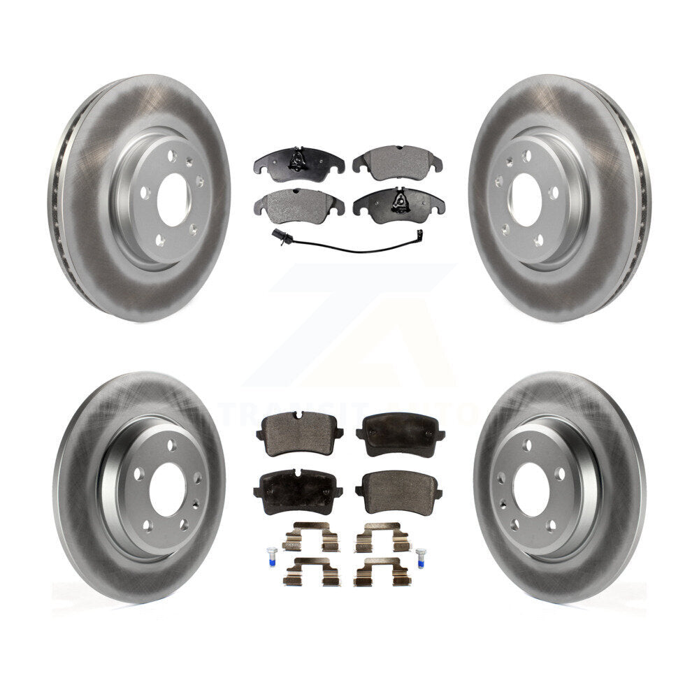 Front Rear Coated Brake Rotor Ceramic Pad Kit For Audi A6 With 320mm Diameter KGT-101199