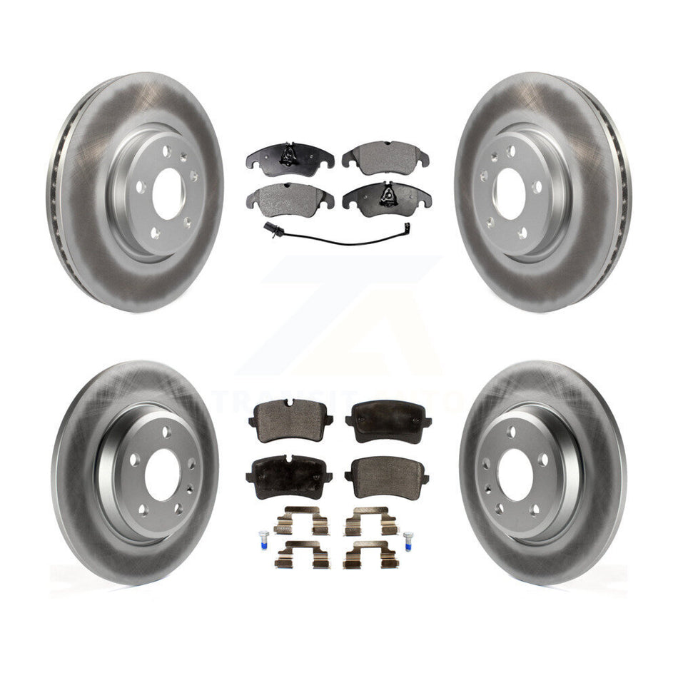 Front Rear Coated Brake Rotor Ceramic Pad Kit For Audi A6 With 320mm Diameter KGT-101199