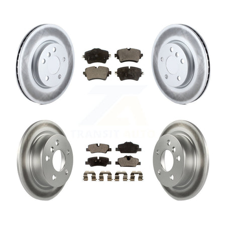 Front Rear Coated Disc Brake Rotors And Ceramic Pads Kit For Mini Cooper KGT-101248