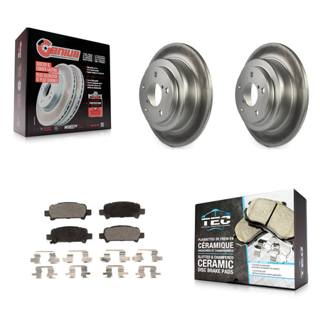 Rear Coated Disc Brake Rotors And Ceramic Pads Kit For Subaru Forester Impreza KGT-101429
