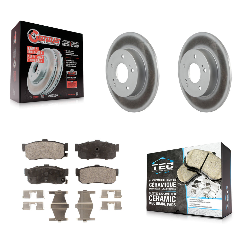 Rear Coated Disc Brake Rotors And Ceramic Pads Kit For Nissan Maxima INFINITI I30 KGT-101440