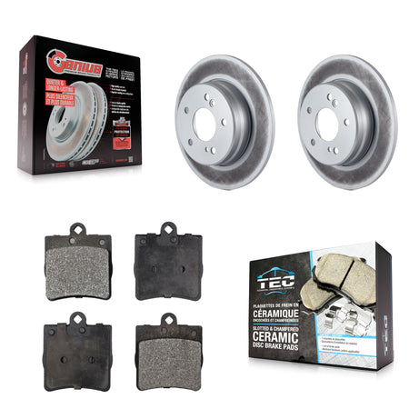 Rear Coat Brake Rotor Ceramic Pad Kit For Mercedes-Benz C230 Chrysler Crossfire C240 C280 KGT-101449