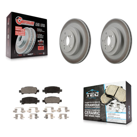 Rear Coated Disc Brake Rotors And Ceramic Pads Kit For Subaru Legacy KGT-101513
