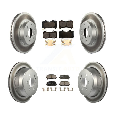 Front Rear Coated Brake Rotor Ceramic Pad Kit For 2015-2020 Chevrolet Colorado GMC Canyon KGT-101972