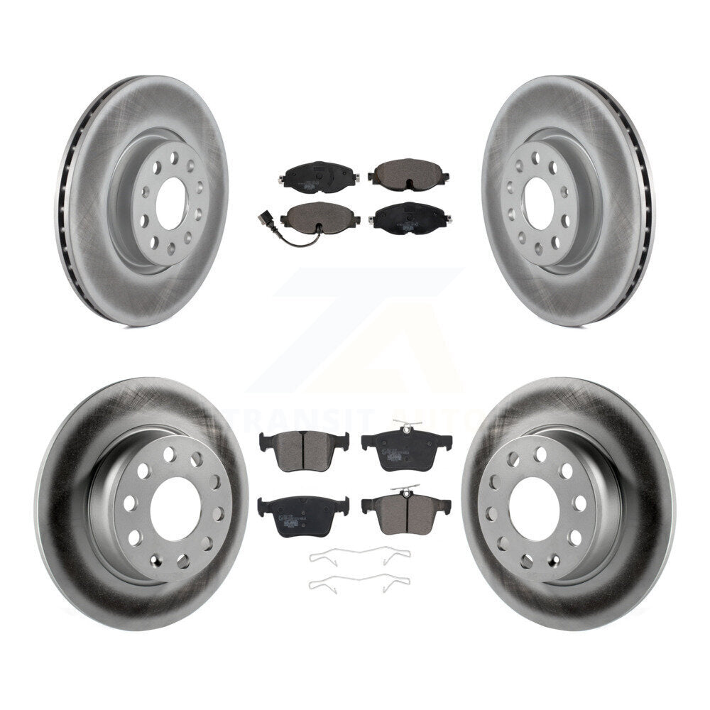 Front Rear Coat Brake Rotor Ceramic Pad Kit For Volkswagen Taos Audi A3 Quattro Sportback KGT-101985