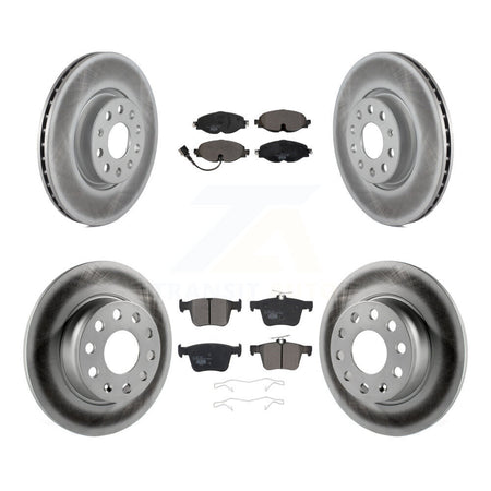 Front Rear Coat Brake Rotor Ceramic Pad Kit For Volkswagen Taos Audi A3 Quattro Sportback KGT-101985
