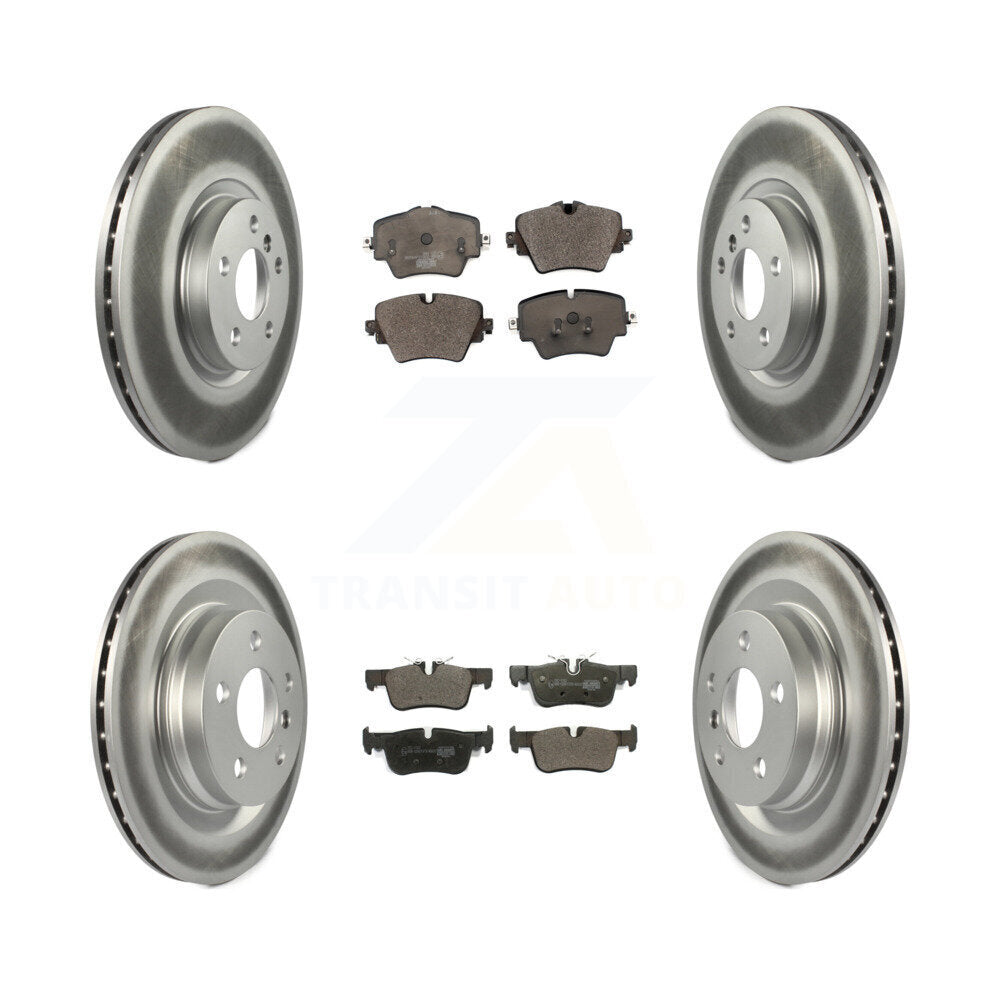 Front Rear Coated Brake Rotor & Ceramic Pad Kit For BMW X1 X2 Mini Cooper Countryman 228i KGT-102040