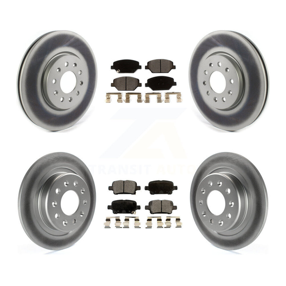 Front Rear Coat Brake Rotor Ceramic Pad Kit For Chevrolet Equinox GMC Terrain Buick Regal KGT-102115
