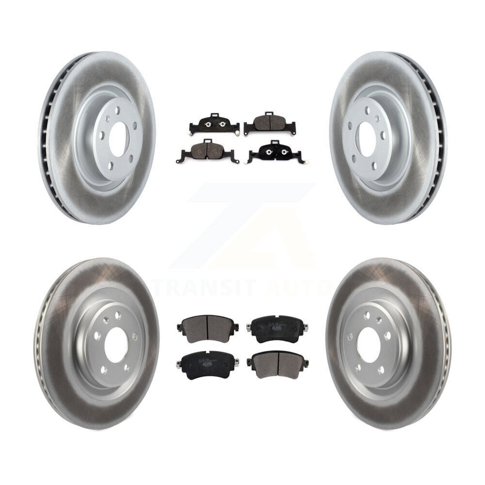 Front Rear Coated Brake Rotor Ceramic Pad Kit For Audi Q5 A5 Sportback A4 allroad Quattro KGT-102178