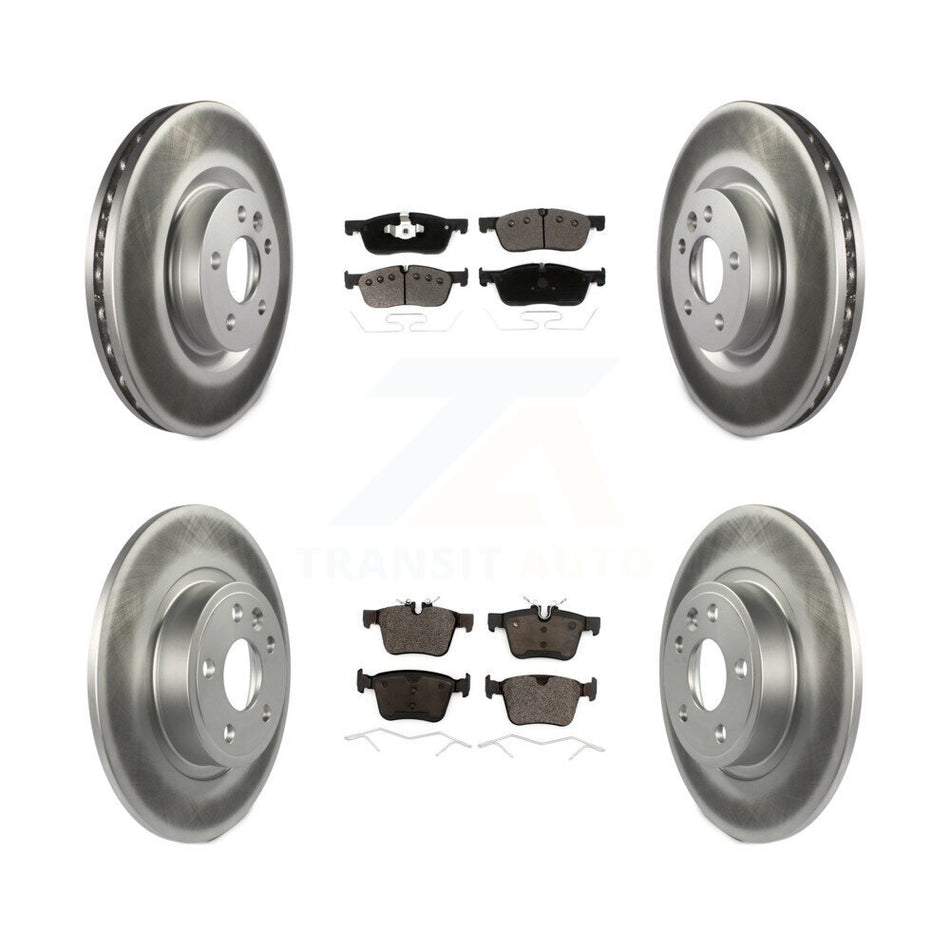 Front Rear Coat Brake Rotors Ceramic Pad Kit For Land Rover Discovery Sport Jaguar E-Pace KGT-102187