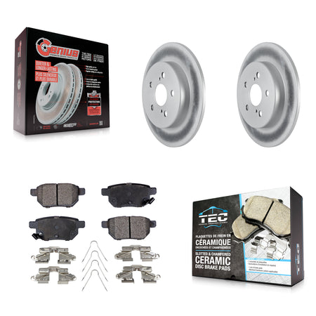 Rear Coated Brake Rotor Ceramic Pad Kit For Toyota Corolla 2.0L With Manual Parking KGT-102222