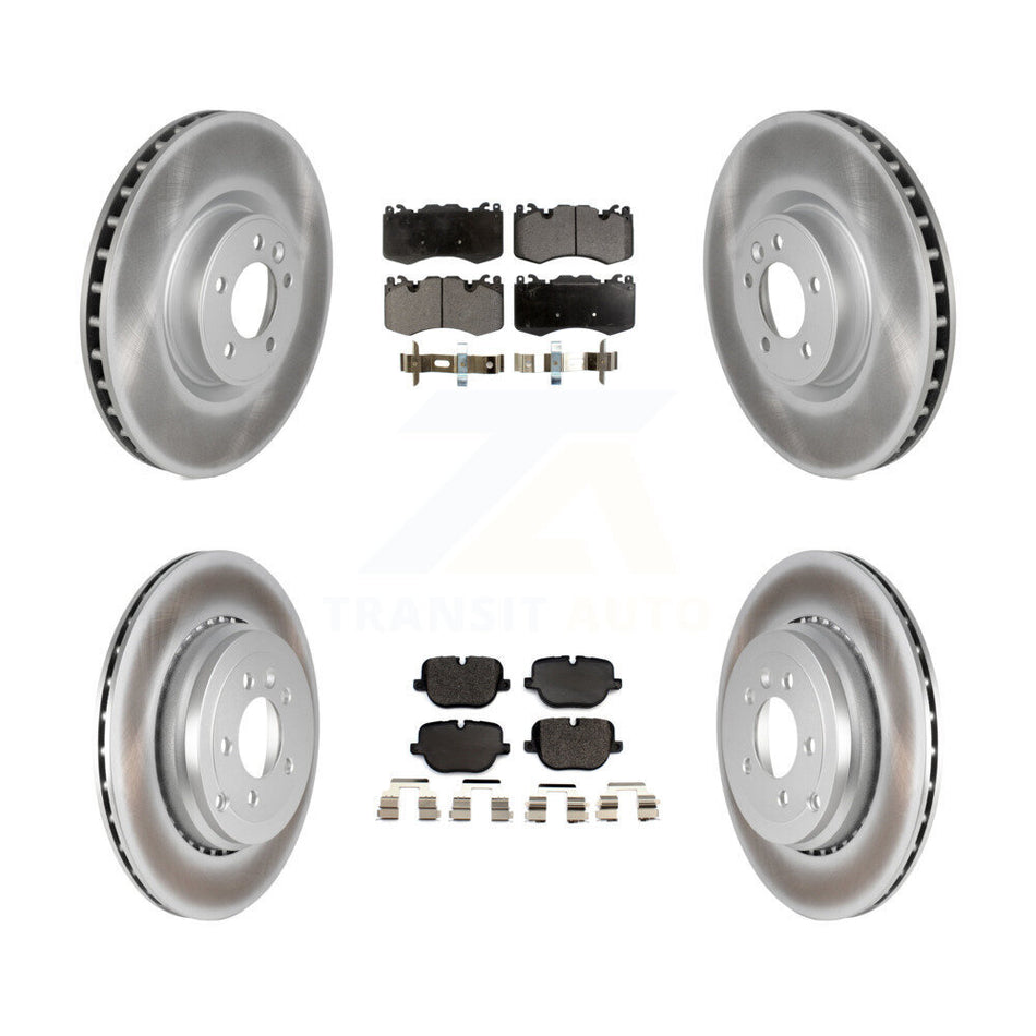 Front Rear Coat Brake Rotor Ceramic Pad Kit For 10-13 Land Rover Range Sport Supercharged KGT-102234