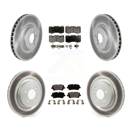 Front Rear Coated Disc Brake Rotors And Ceramic Pads Kit For Land Rover Range Sport KGT-102235