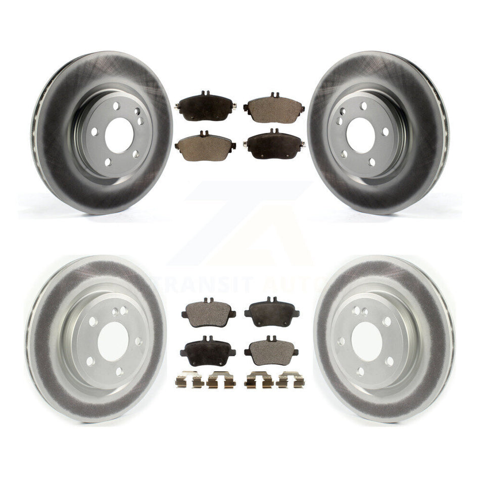 Front Rear Coat Brake Rotor Ceramic Pad Kit For Mercedes-Benz GLA250 CLA250 INFINITI QX30 KGT-102275