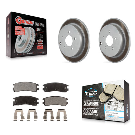 Rear Coat Disc Brake Rotor Ceramic Pad Kit For Buick Rendezvous Pontiac Montana Chevrolet KGT-102315