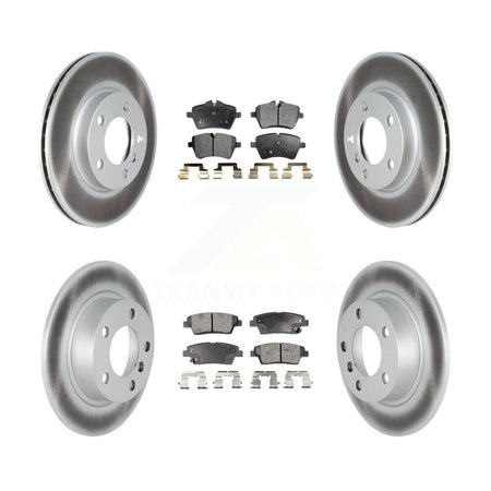 Front Rear Coat Disc Brake Rotors Ceramic Pad Kit For Mini Cooper Countryman Paceman Base KGT-102476