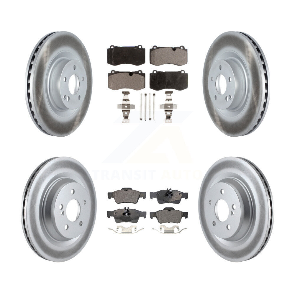Front Rear Coat Brake Rotors Ceramic Pad Kit For Mercedes-Benz S550 S450 SL550 S350 CL550 KGT-102479